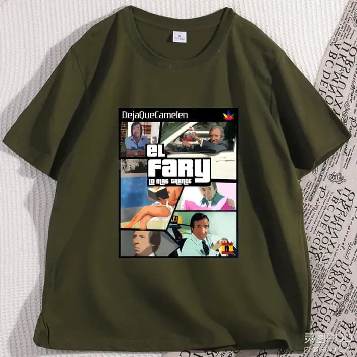 T-shirts graphiques Streetwear à la mode El Fary t-shirt espagnol décontracté coton à manches courtes Y2K vêtements