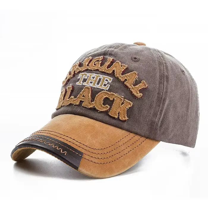 Casquette de baseball noire originale en coton lavé de haute qualité 2026 pour hommes et femmes