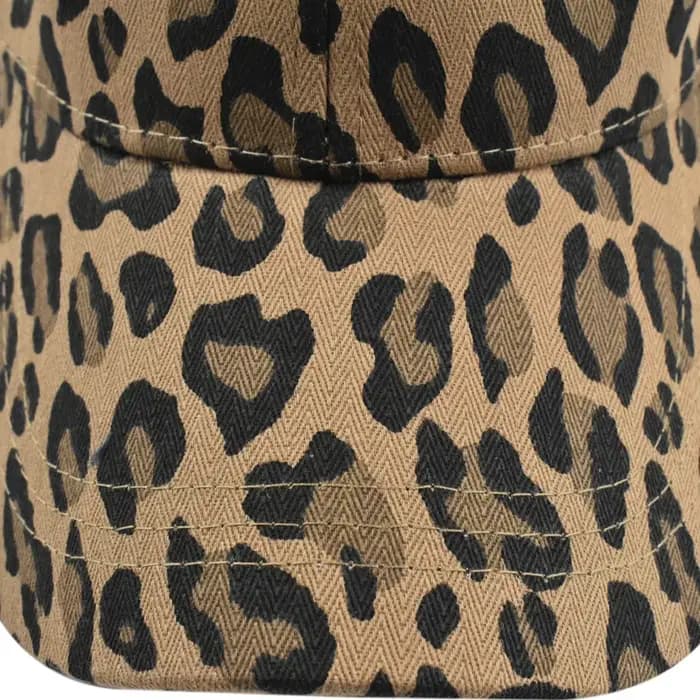 Casquette de baseball à imprimé léopard pour hommes et femmes