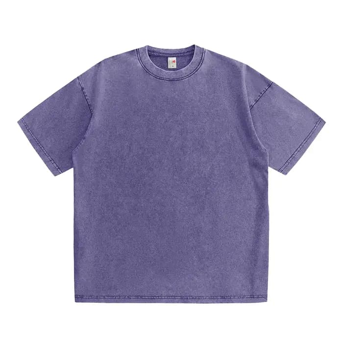 Lavé Vintage violet T-Shirts hommes femmes rue Hip Hop rétro Punk t-shirt Harajuku décontracté coton à manches courtes