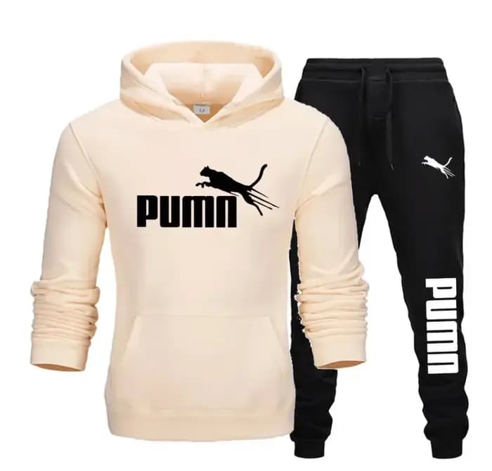 Nouvel ensemble deux pièces tendance pour homme : sweat à capuche et pantalon, collection automne-hi