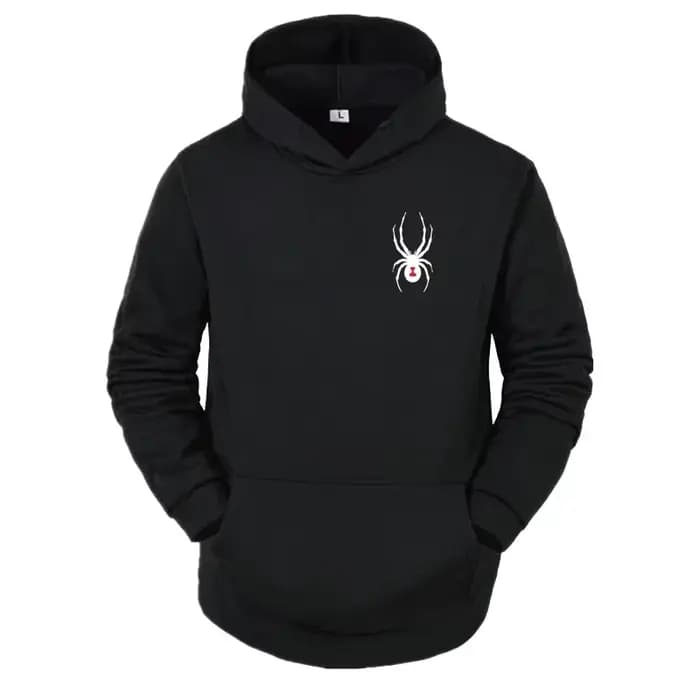 Nouveau sweat à capuche imprimé araignée automne/hiver pour homme