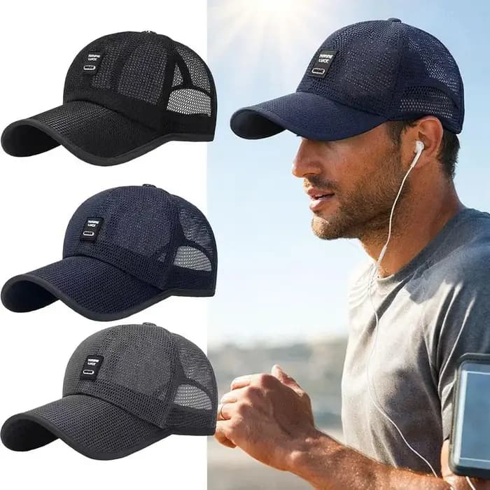 Casquette unisexe à visière légèrement incurvée style trucker pour hommes et femmes