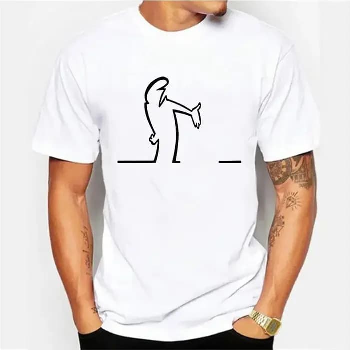 T-shirts d'été pour hommes Balum La Linea t-shirt graphique drôle coton confortable Premium Camisetas