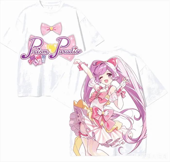 T-shirt PriPara Anime Lover en coton Harajuku, nouveau modèle, style High Street, surdimensionné, un