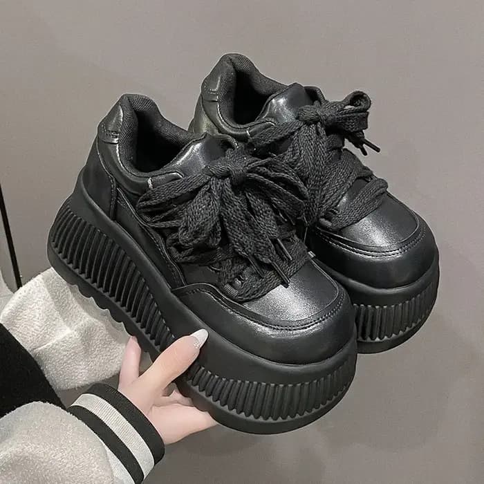 Baskets décontractées à plateforme de 9 cm pour femmes
