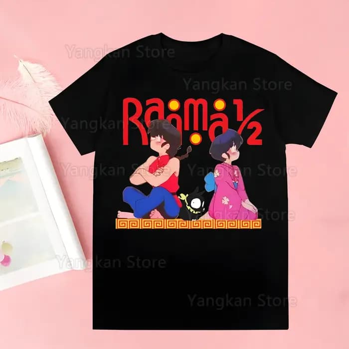 Ranma 12 T-shirts drôle Hip Hop été femmes hommes