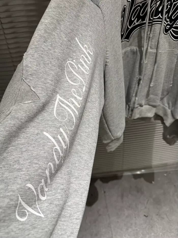 Sweat à capuche zippé oversize pour homme