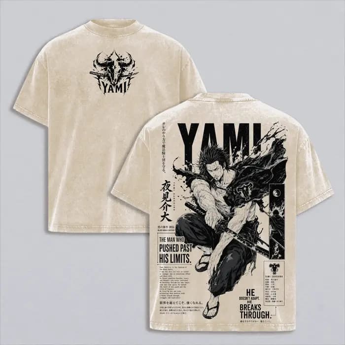 T-shirt Manga Black Clover Yami Sukehiro