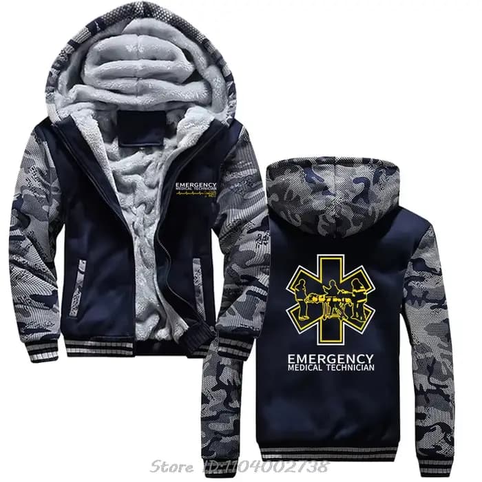 Sweat à capuche zippé en coton pour hommes