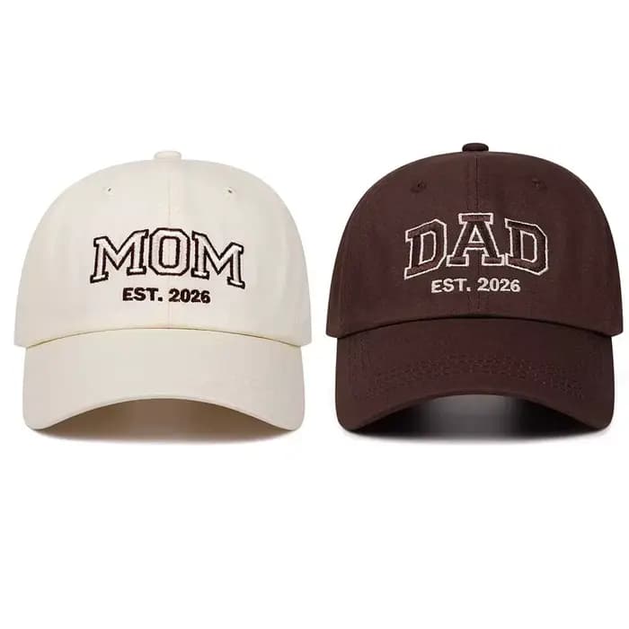 Casquettes de baseball brodées avec les lettres MOM DAD