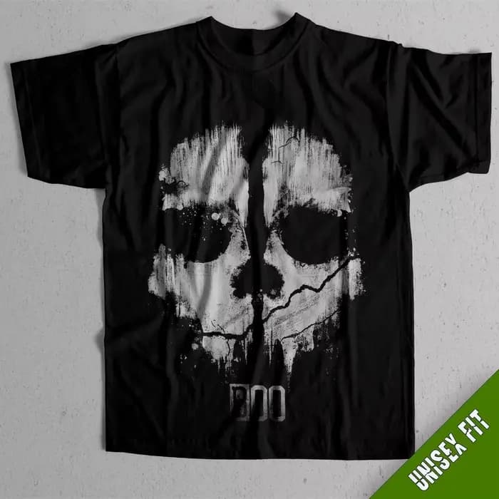 Call of Duty Ghosts – t-shirt unisexe avec graphiques de crâne, 100% coton, col rond, manches courte