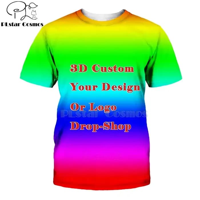 T-shirt à impression 3D par sublimation
