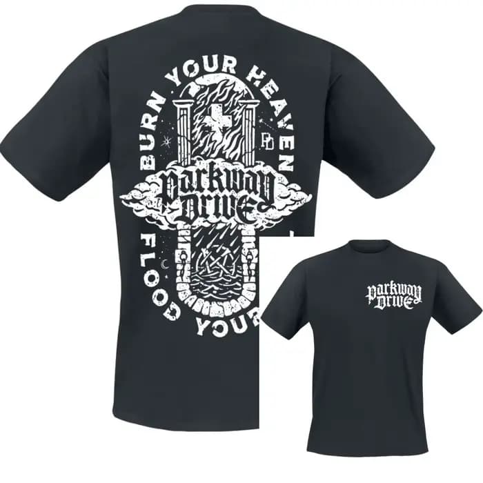 T-Shirt Smoke Skull Parkway Drive pour hommes et femmes