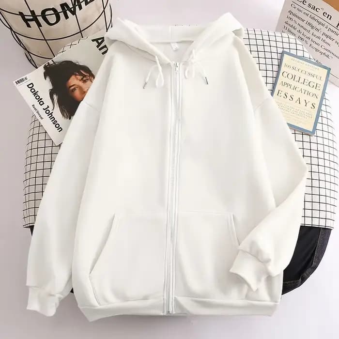 Sweat à capuche homme style urbain rétro zippé à manches longues, coupe ample, style Harajuku décont