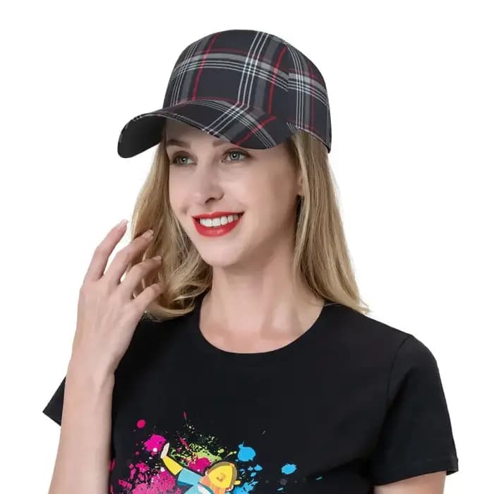 Casquette de Baseball GTI Tartan personnalisée unisexe