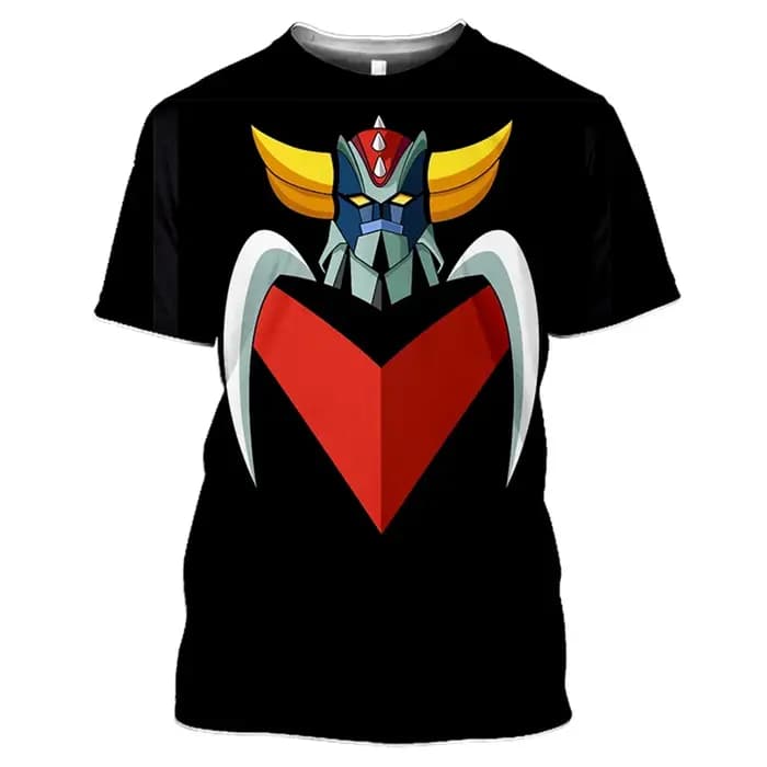 Nouveau Anime Goldorak T-Shirts UFO Robot Grendizer impression 3D hommes femmes manches courtes t-shirt Harajuku Y2k