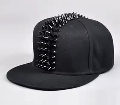 Casquette de danse de rue Hip Hop pour hommes, cinq rangées de riSALE en plastique, casquettes à bor