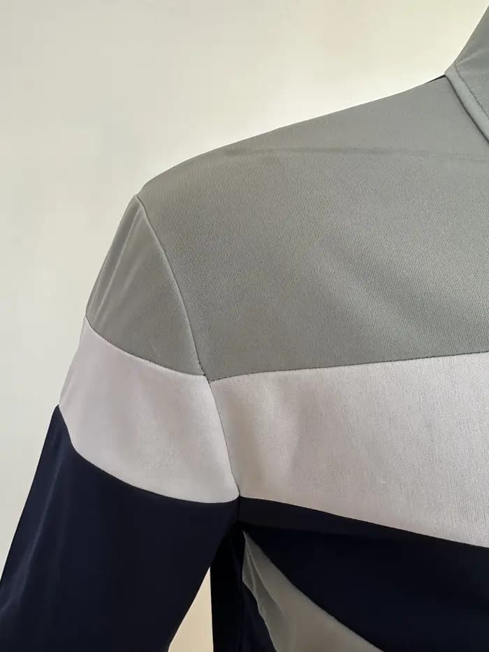 2025 Nouveau haut bloc de couleur pour hommes pour le commerce extérieur, polo pour hommes saisonnie