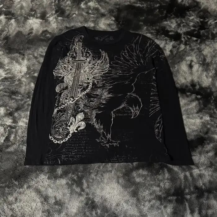 Sweat-shirt gothique noir pour hommes