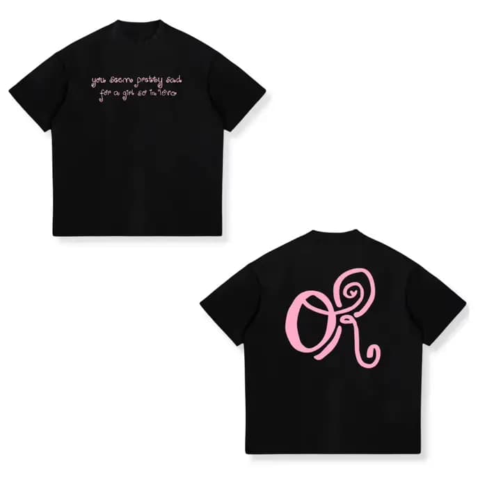 T-shirt graphique unisexe en coton Y2k, surdimensionné, Vintage, Harajuku, Livia You Seem Pretty Sad