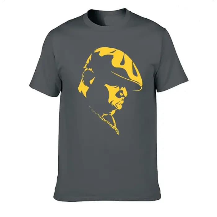 Amusant notoire grande chemise hommes à manches courtes Biggie Smalls t-shirt Hiphop Rock