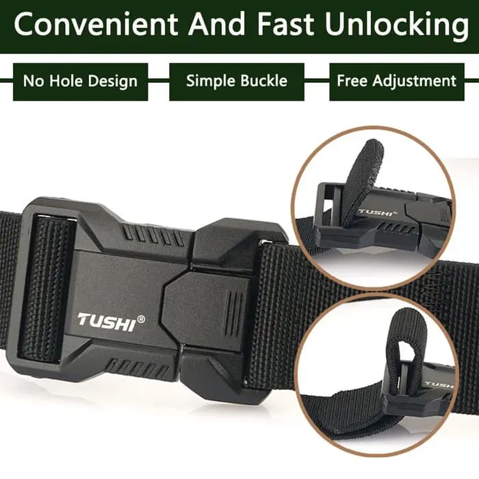 TUSBottles-Ceinture de travail enfichable à dégagement rapide en métal pour hommes, ceinture de trav