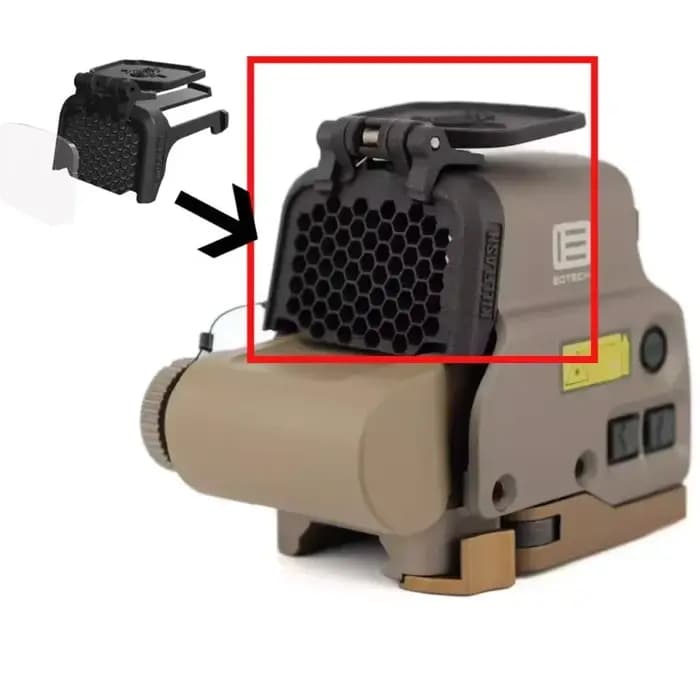 Capuchon Holographique 558 Tactique avec Protection de Coque en Maille Nid d'Abeille