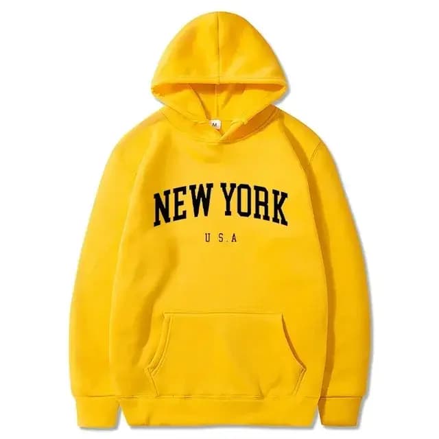 Hommes femmes New York états-unis ville sweats à capuche mode lettre imprimé graphique sweats ample