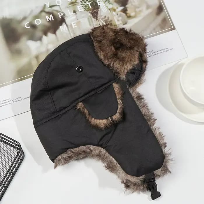 Hommes femmes fourrure oreillette casquette d'hiver russe Ushanka chapeaux