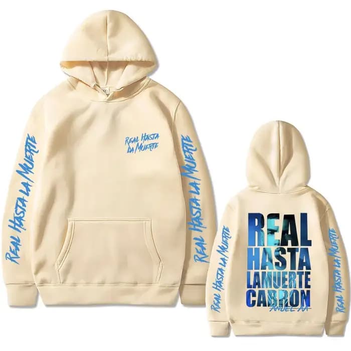 Sweat à capuche imprimé Real Hasta La Muerte pour hommes et femmes
