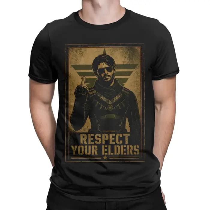 T-shirts pour hommes Respect Your Elders Soldier Boy