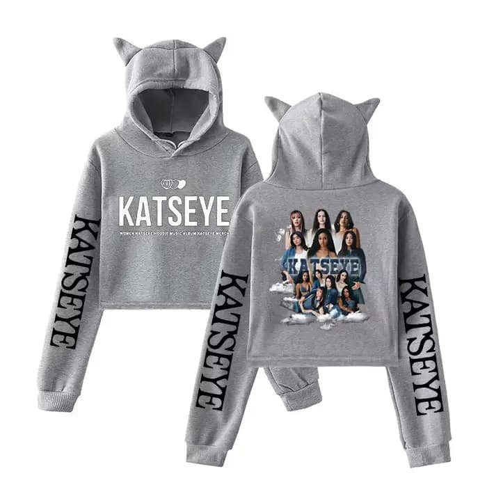 Sweat-shirt à capuche graphique KATSEYE pour femme
