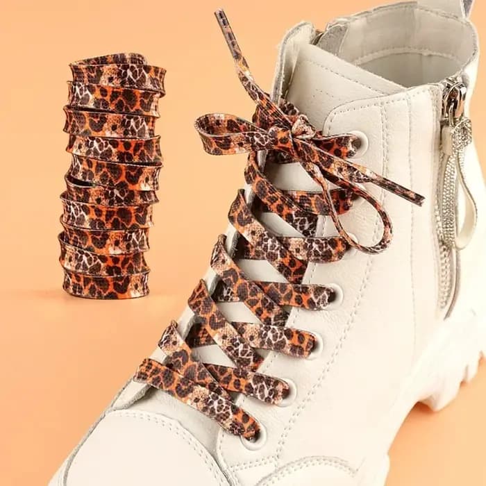 1 Paire de Lacets Classiques à Motifs Animaux Créatifs Unisexe pour Baskets en Toile
