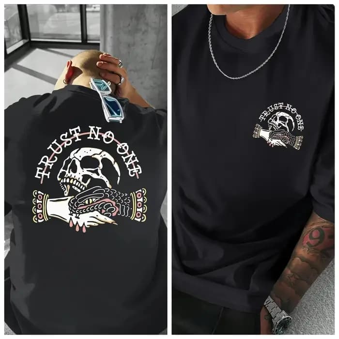 T-shirt pour homme avec impression au dos