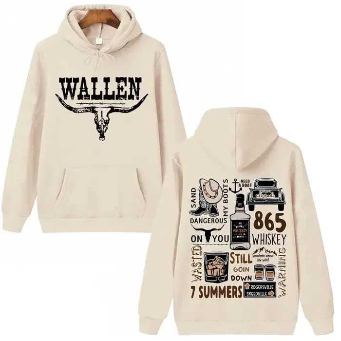 Morgan Wallen Western Country musique sweat à capuche homme femme Harajuku hauts pull