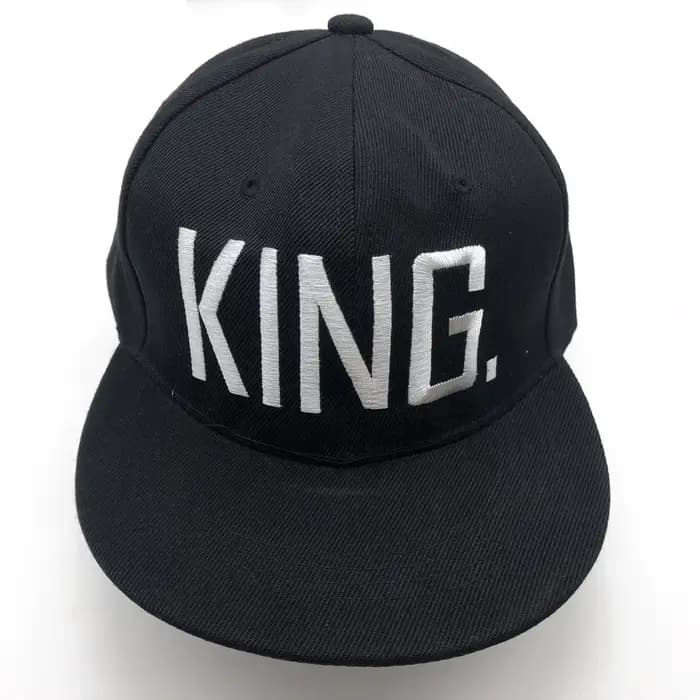 Casquette de baseball Snapback Hip Hop noire brodée QUEEN pour hommes et femmes