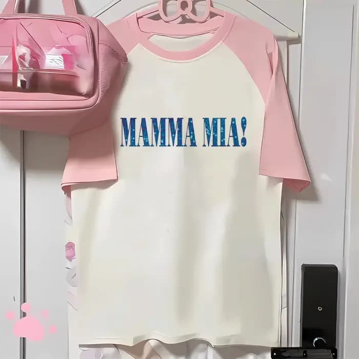 Mamma Mia t-shirt femmes drôle harajuku élégant