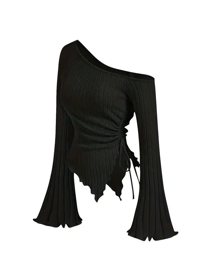 T-shirt asymétrique élégant et décontracté pour femme