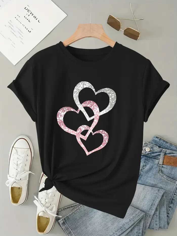 T-shirt à manches courtes pour femmes