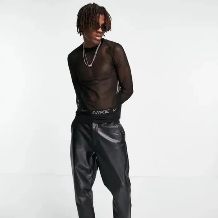 T-shirt en maille à manches longues pour hommes