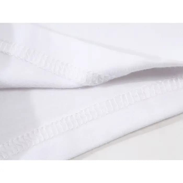 T-shirt à col rond pour homme, blanc, à la mode, M8127