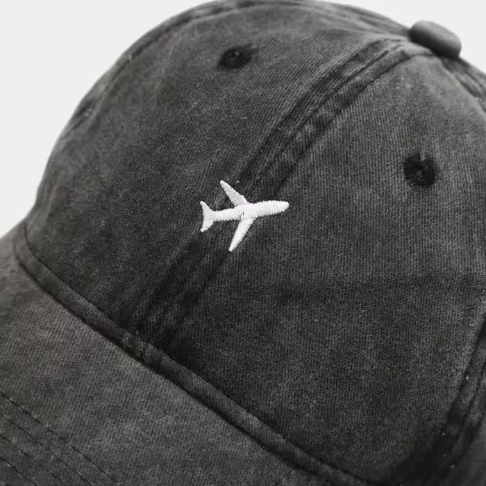 Casquettes de Baseball en coton brodées d'avion réglables pour hommes et femmes