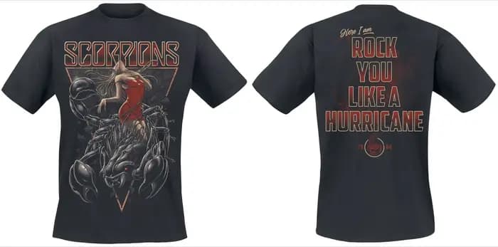 T-Shirt avec Logo triangulaire Scorpions Rock Band, en coton, graphique, pour hommes et femmes, Stre