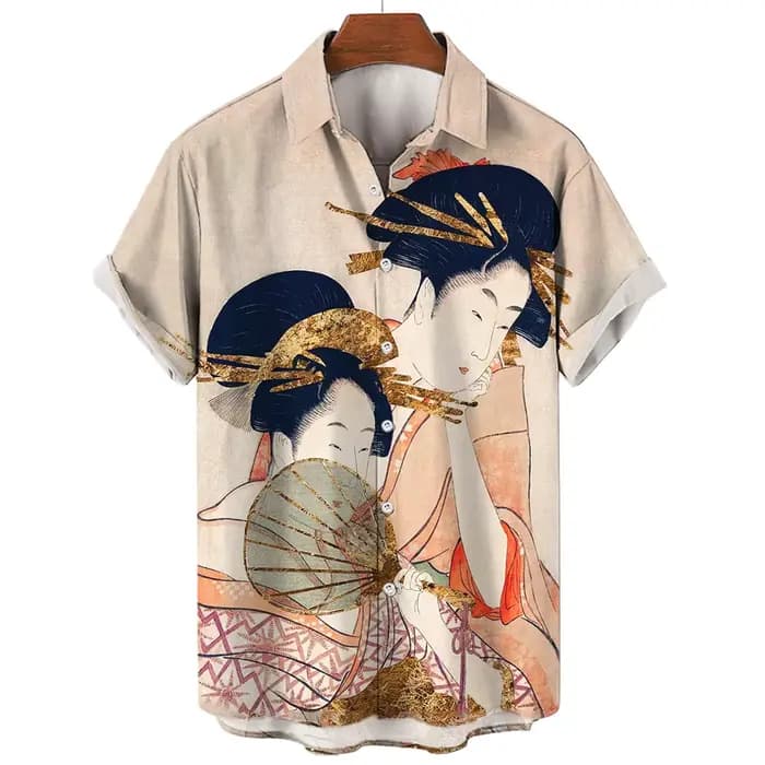 Chemises Geisha japonaises pour hommes