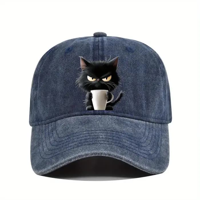 La casquette de baseball imprimée chat mignon est un incontournable pour les loisirs quotidiens