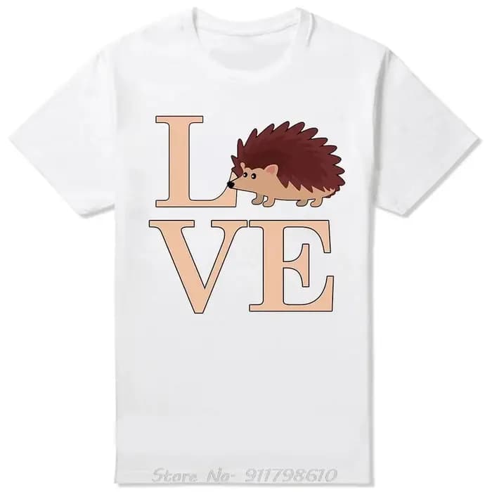 Vêtements pour hommes hérissons poche Animal hérisson classique surdimensionné T-shirt été coton