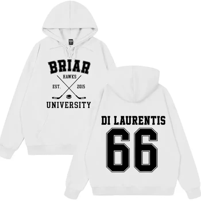 Di Laurentis 66 Off Campus TV Series Briar University Hoodie Hommes Femmes Vêtements Mode Hiver Vintage Décontracté Sweat-shirt Ample
