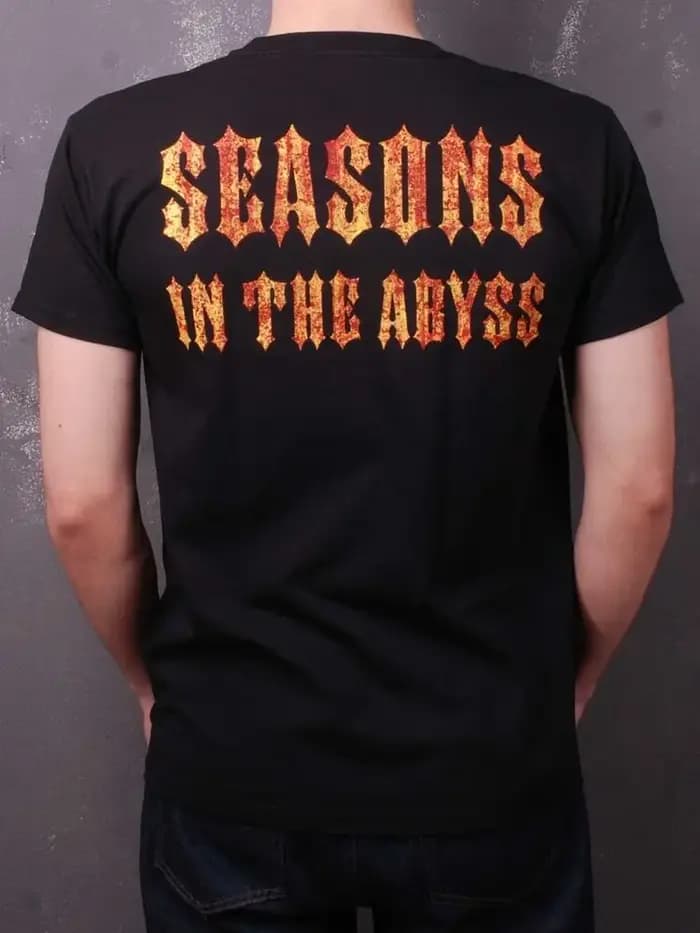 T-Shirt Noir Slayer, Saison dans l'Abîme