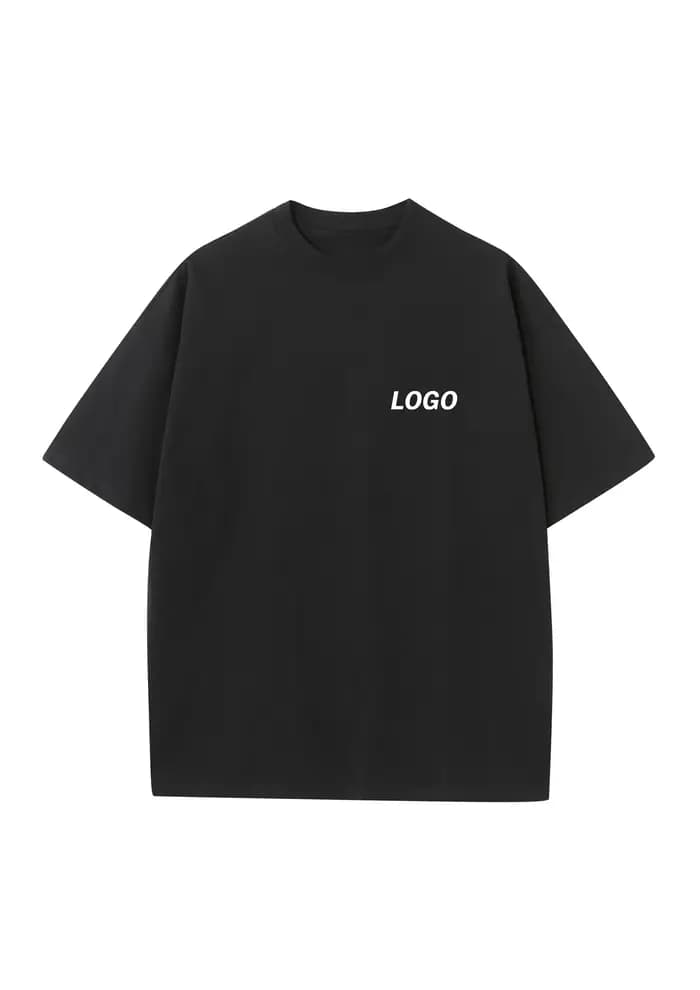 T-shirt unisexe décontracté et sportif en coton 100% 230G, couleur unie, col rond, coupe ample, pers